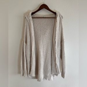 Aerie Oversized Hooded Knit Cardigan L/XL